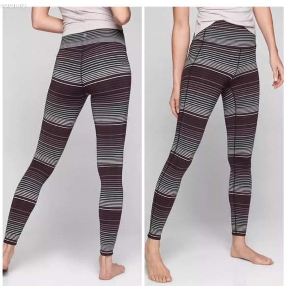 Athleta Pants - Athleta Striped Leggings Sz. XS
